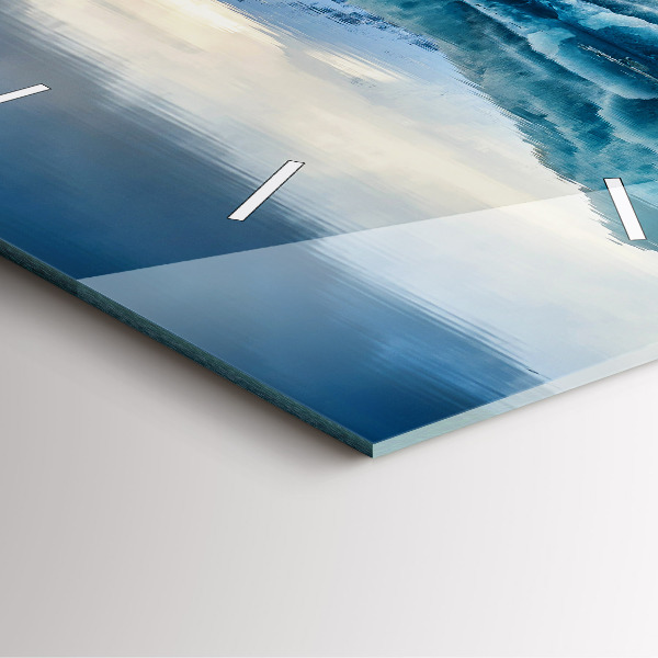 Square wall clock Lake Jokulsarlon Iceland