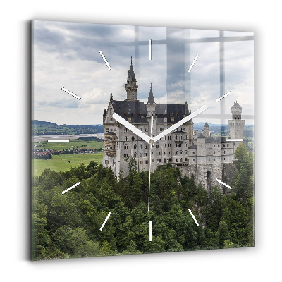 Square wall clock Neuschwanstein Castle