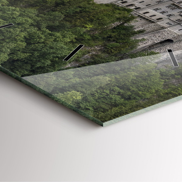 Square wall clock Neuschwanstein Castle