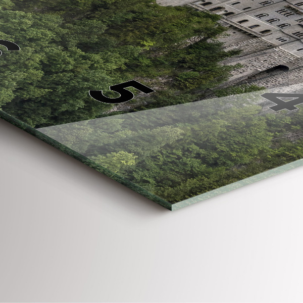 Square wall clock Neuschwanstein Castle