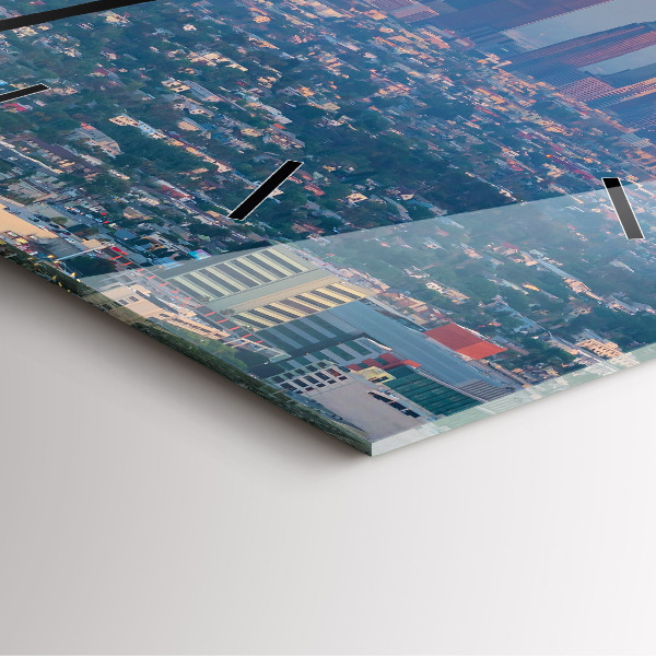 Square wall clock Los Angeles Sunset