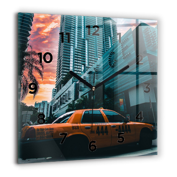 Square wall clock Miami, Florida