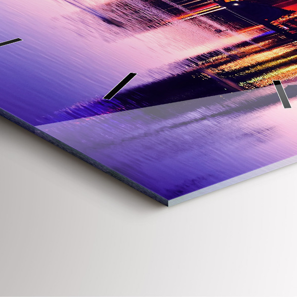 Square wall clock Orlando city skyline