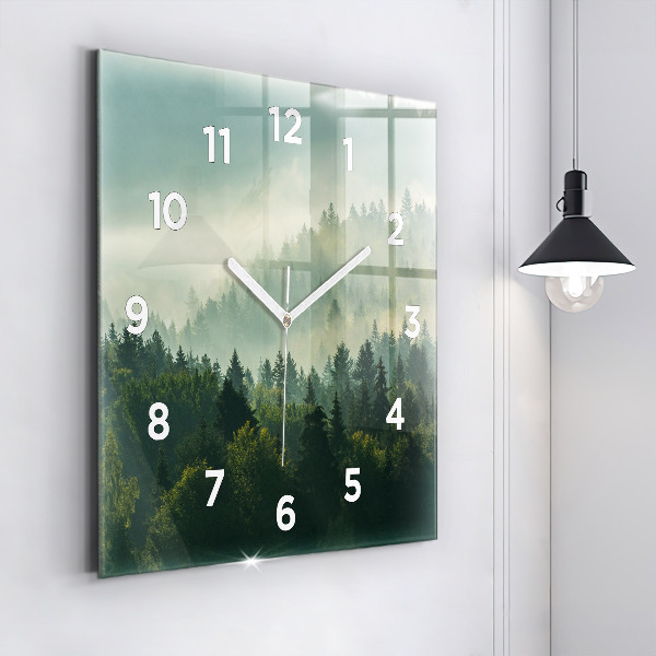 Square wall clock Sunrise Beskids