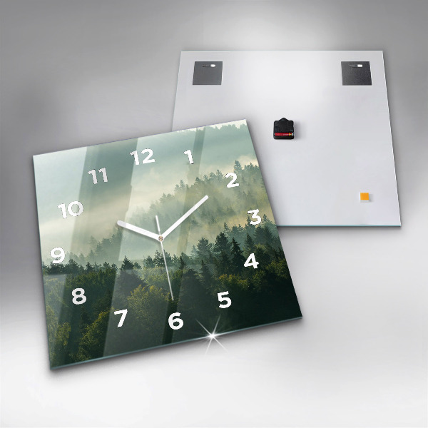 Square wall clock Sunrise Beskids