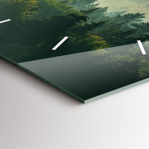 Square wall clock Sunrise Beskids