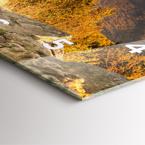 Square wall clock Bieszczady Mountains