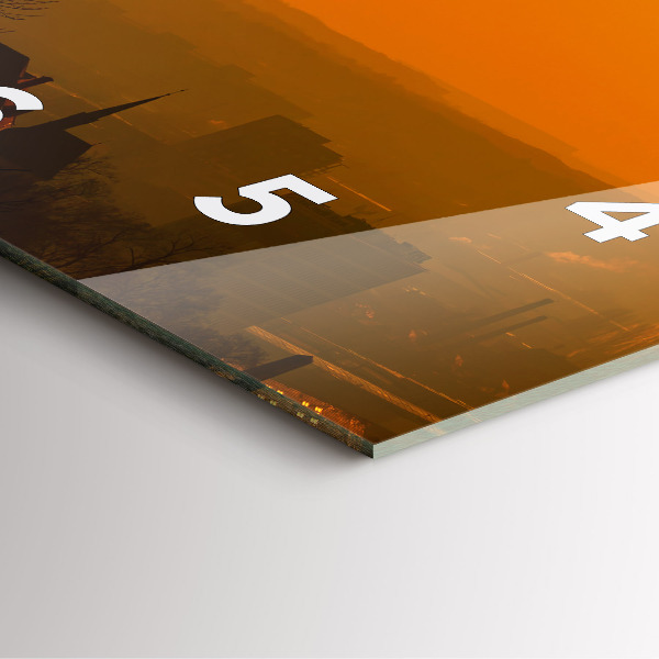 Square wall clock View of the Brno Cathedral