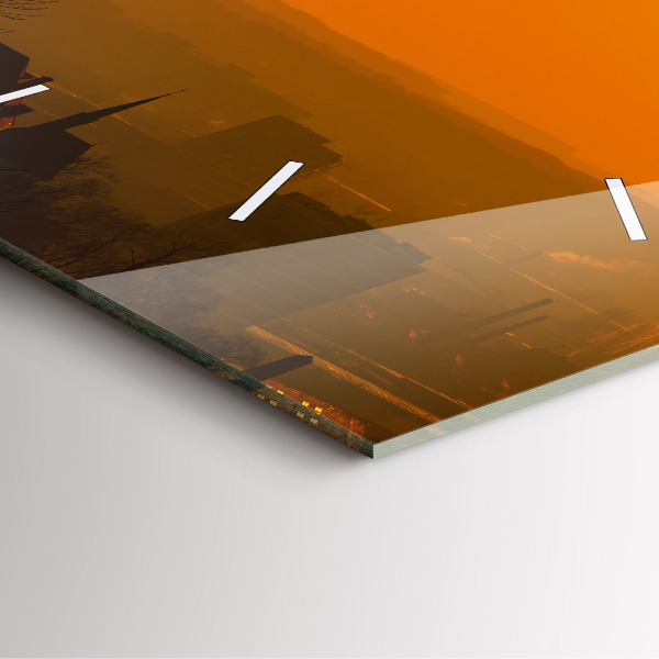 Square wall clock View of the Brno Cathedral