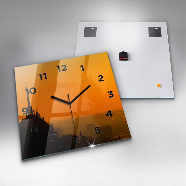 Square wall clock View of the Brno Cathedral