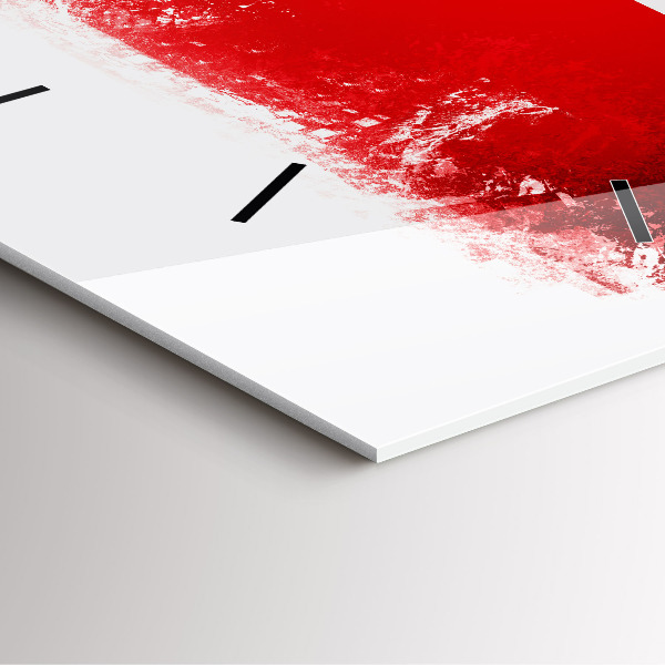 Square wall clock Czech flag