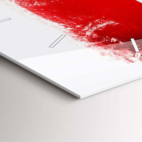 Square wall clock Czech flag