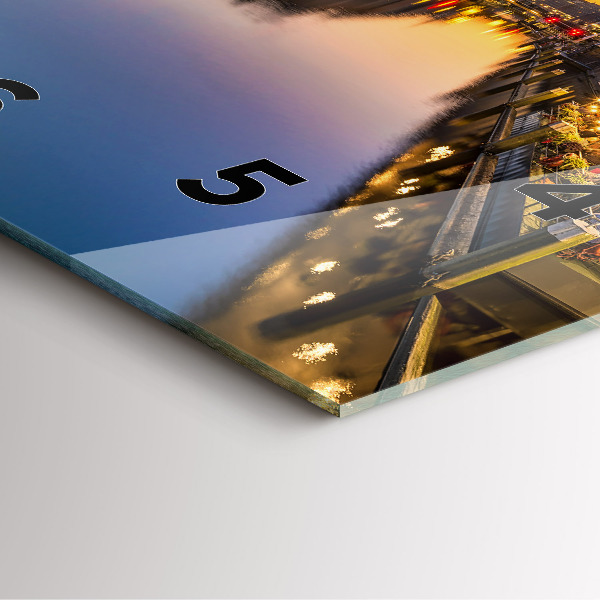 Square wall clock Hamburg City Hall