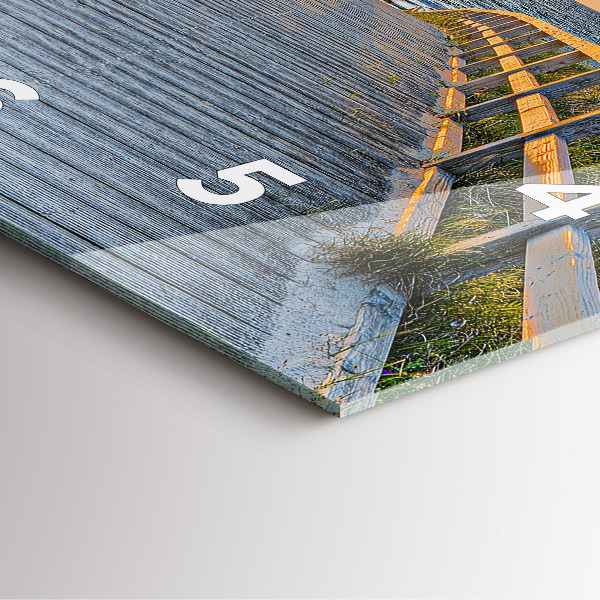 Square wall clock Beach Holidays