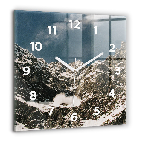 Square wall clock Watzmann Mountains