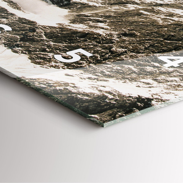 Square wall clock Watzmann Mountains