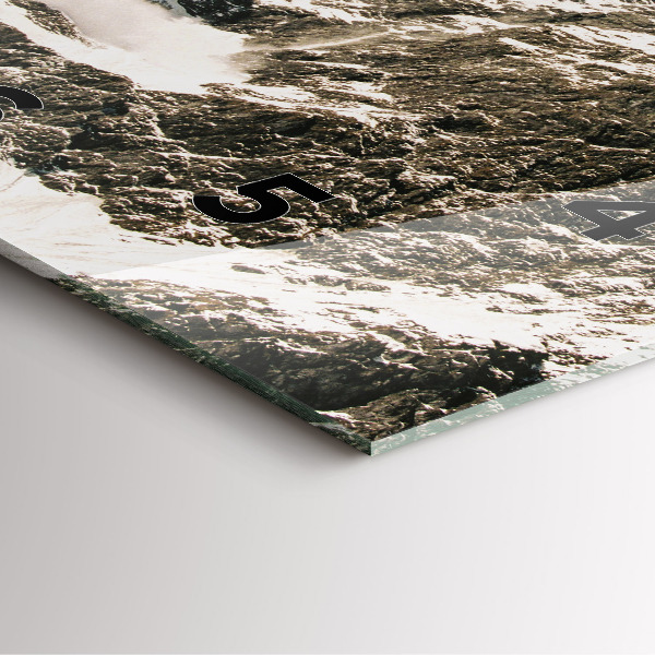 Square wall clock Watzmann Mountains