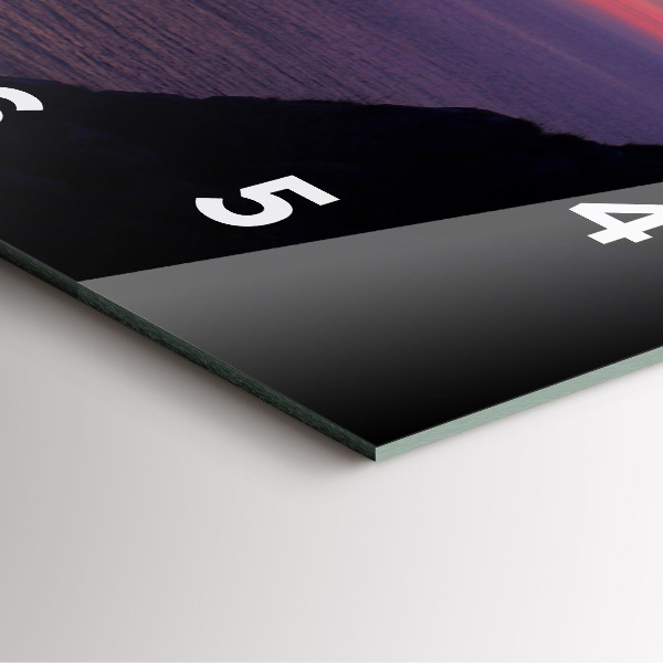 Square wall clock Stone head