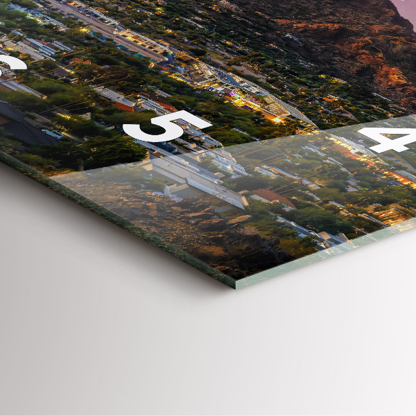 Square wall clock Mountain Landscape