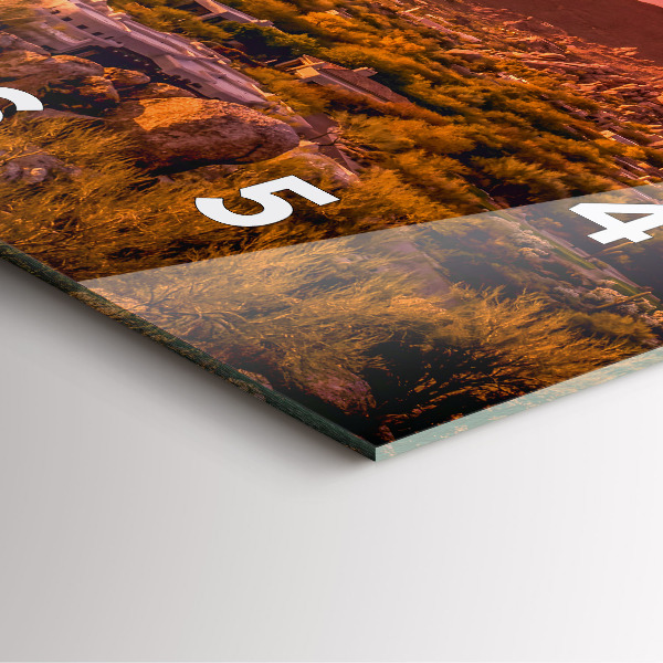 Square wall clock North Scottsdale Sunset