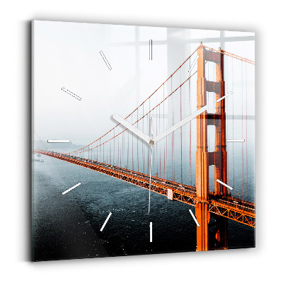 Square wall clock Golden Gate Bridge