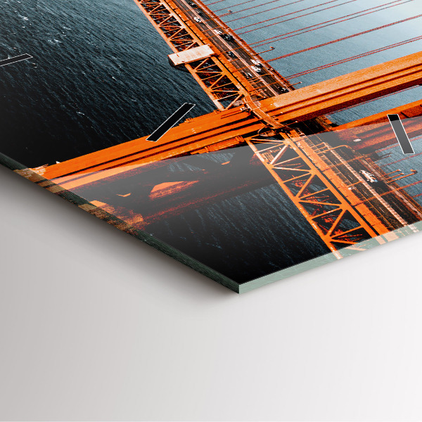 Square wall clock Golden Gate Bridge