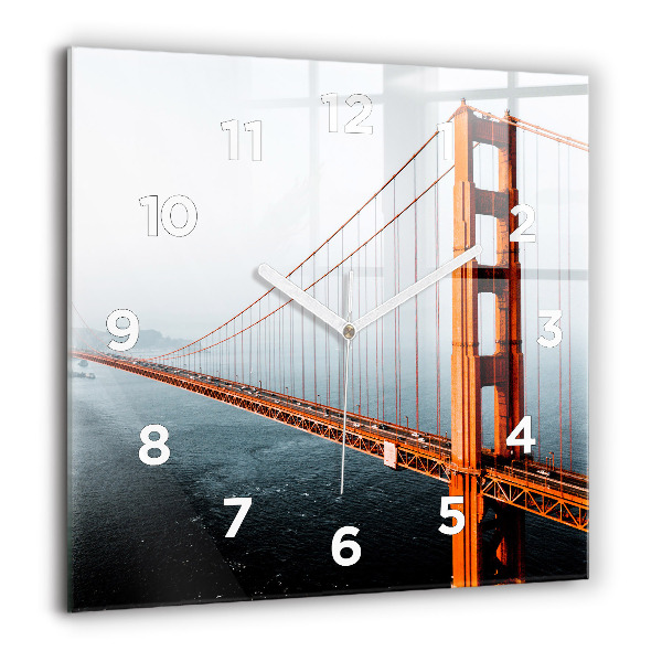 Square wall clock Golden Gate Bridge