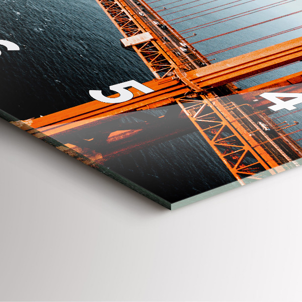 Square wall clock Golden Gate Bridge