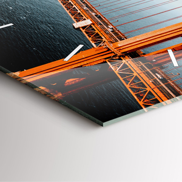 Square wall clock Golden Gate Bridge