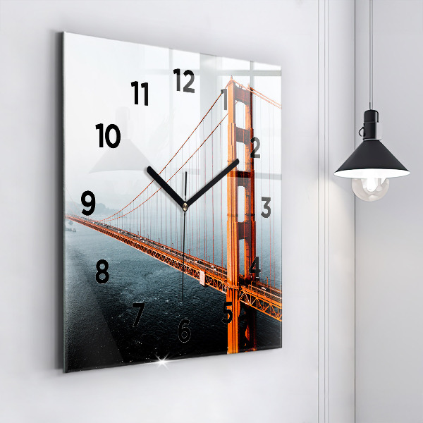 Square wall clock Golden Gate Bridge