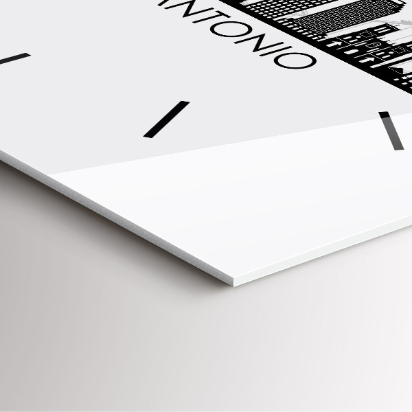 Square wall clock City of San Antonio Texas