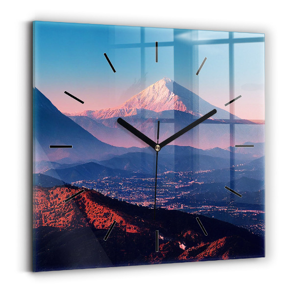 Square wall clock Mountains in San Antonio USA