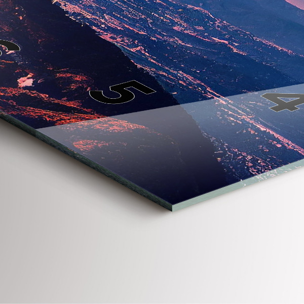 Square wall clock Mountains in San Antonio USA