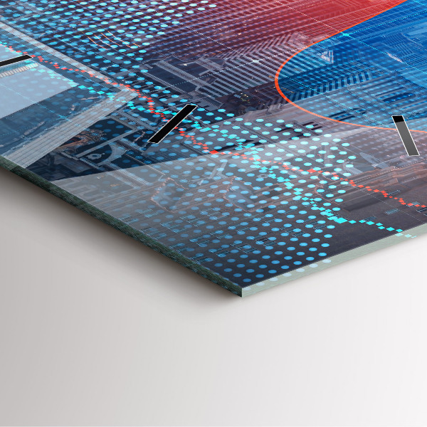 Square wall clock Skyscrapers in Philadelphia