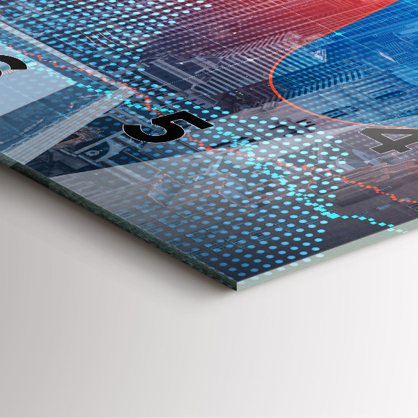 Square wall clock Skyscrapers in Philadelphia