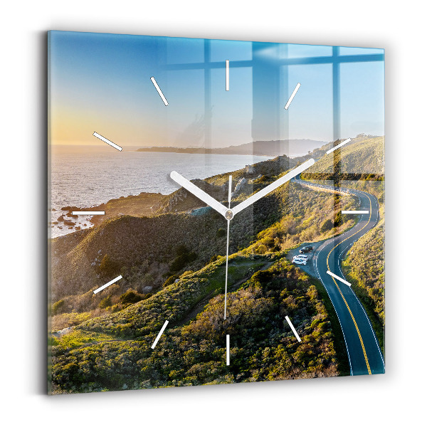 Square wall clock The Road to San Francisco