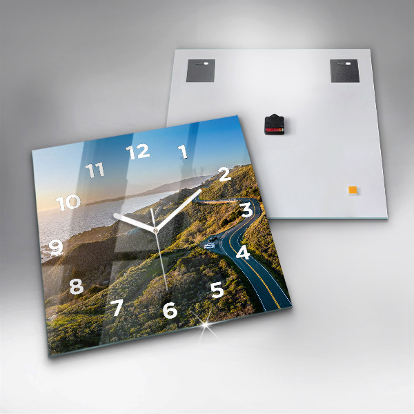 Square wall clock The Road to San Francisco