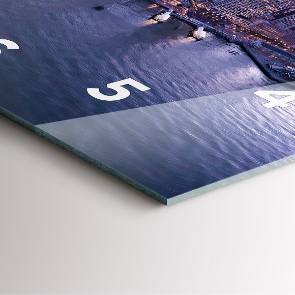 Square wall clock View of San Francisco