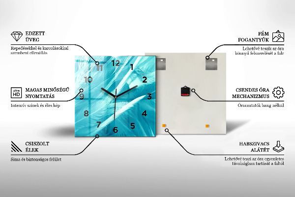 Square wall clock View of San Francisco