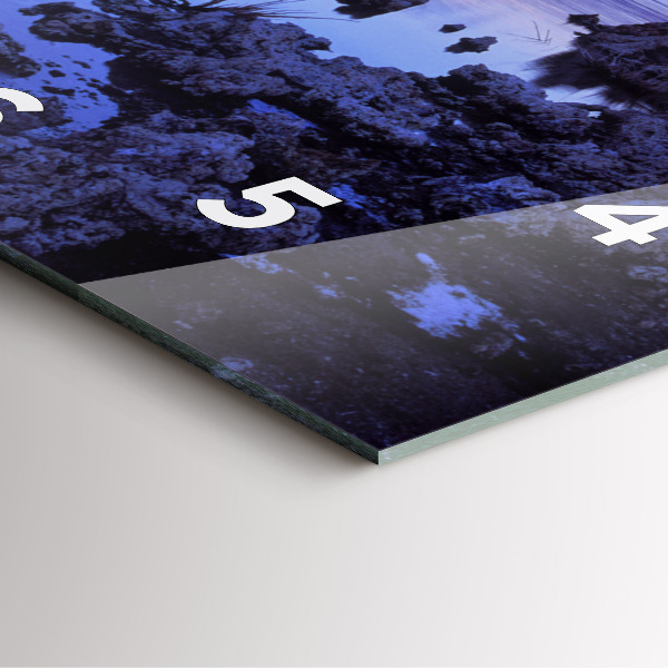 Square wall clock Lake California