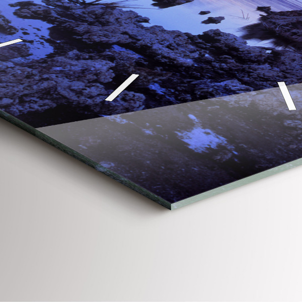 Square wall clock Lake California