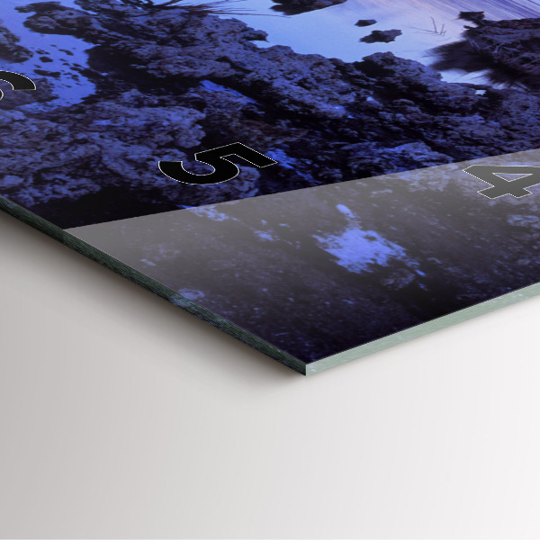 Square wall clock Lake California