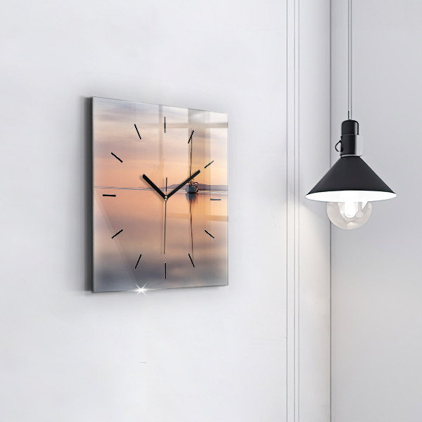 Square wall clock Lake Balaton USA