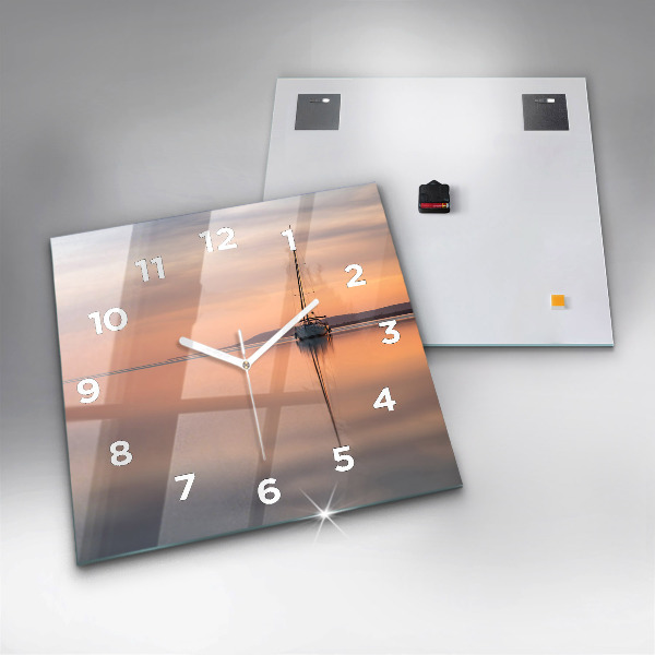 Square wall clock Lake Balaton USA
