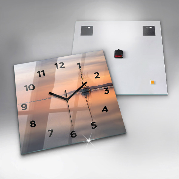 Square wall clock Lake Balaton USA