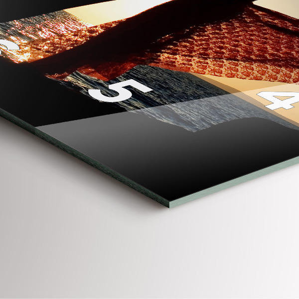 Square wall clock Spanish Dance at Sea