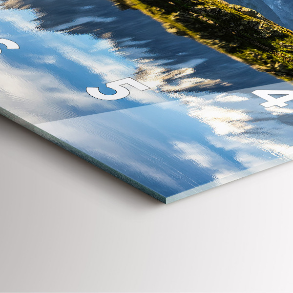 Square wall clock Chamonix Valley, French Alps