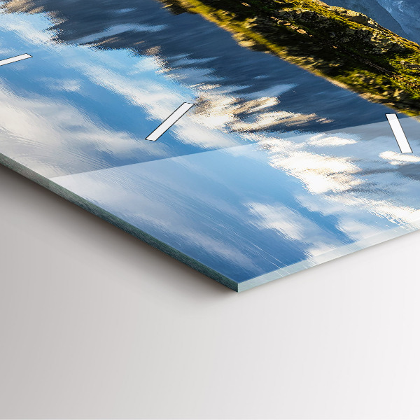 Square wall clock Chamonix Valley, French Alps