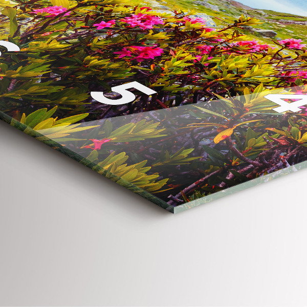 Square wall clock Mont Blanc Glacier Chamonix