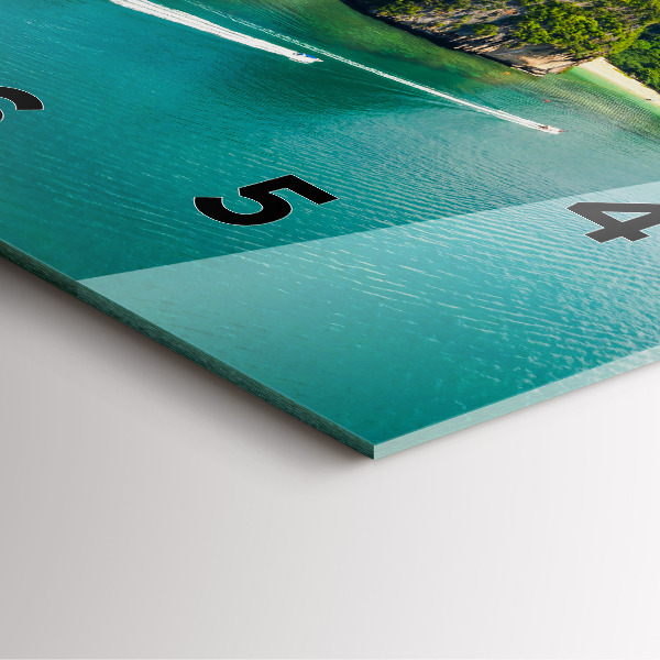 Square wall clock Island in Thailand